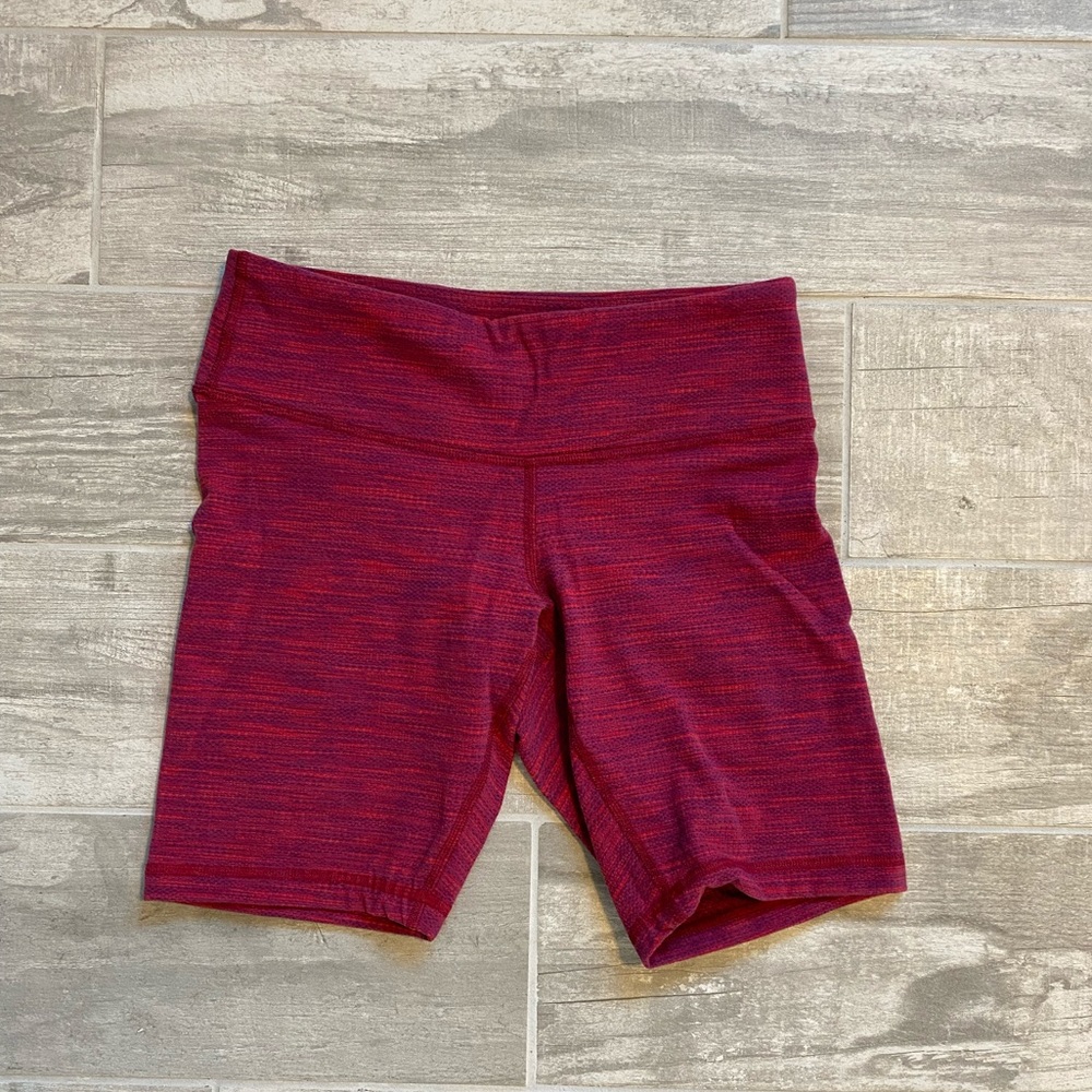 Red Lululemon Biker Short